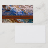 Carte De Visite Abstrait plage de sable motif motif en mousse d'ea (Devant / Derrière)