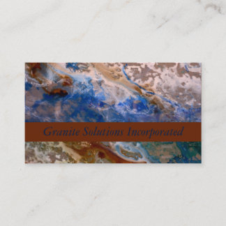 Carte De Visite Abstrait plage de sable motif motif en mousse d'ea