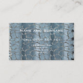 Carte De Visite Abstrait Populaire gris (Dos)