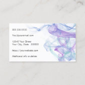 Carte De Visite Abstrait Purple Haze Business (Dos)