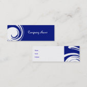 Carte de visite Abstrait Recyclage bleu maigre (Devant / Derrière)