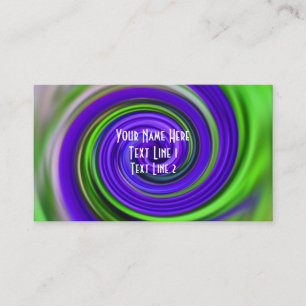 Carte de visite Abstrait Red Yellow Swirls