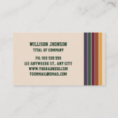 Carte De Visite Abstrait Retro Motif des années 1980 (Dos)