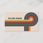 Carte De Visite Abstrait Retro Motif des années 1980 (Devant)