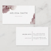 carte de visite abstrait rose (Devant / Derrière)