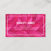 Carte De Visite Abstrait Rose Gras (Dos)