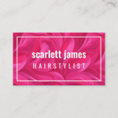 Carte De Visite Abstrait Rose Gras (Devant)
