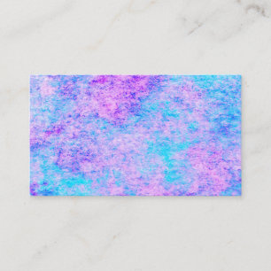 Carte De Visite Abstrait rose turquoise