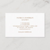 Carte de visite abstrait rose vif moderne (Dos)