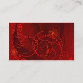 Carte De Visite abstrait rouge (Dos)
