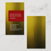 Carte de visite abstrait rouge foncé vertical (Devant / Derrière)