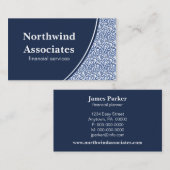 Carte de visite Abstrait, Royal Blue (Devant / Derrière)