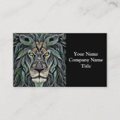 Carte De Visite Abstrait Shabby Chic King Lion (Devant)