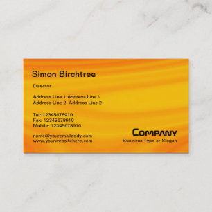 Carte De Visite Abstrait - Situation Orange
