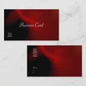 Carte de visite Abstrait soie rouge noir (Devant / Derrière)