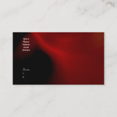 Carte de visite Abstrait soie rouge noir (Dos)