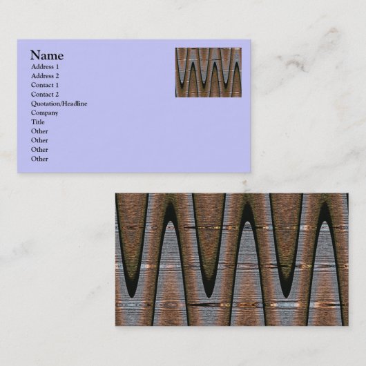 Carte de visite Abstrait Sunset (Devant / Derrière)