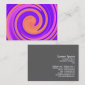 Carte De Visite Abstrait Swirl 250816 - 01c (Devant / Derrière)