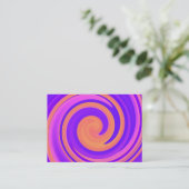 Carte De Visite Abstrait Swirl 250816 - 01c (Debout devant)