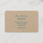 Carte De Visite Abstrait Terrazzo Mosaic coloré Rainbow Motif (Dos)