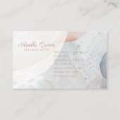 Carte De Visite Abstrait Terre Moderne Formes D'Aquarelle Textures (Dos)