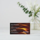Carte De Visite Abstrait - Texture des serpents de feu (Debout devant)