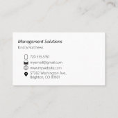 Carte de visite Abstrait turquoise (Dos)