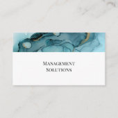 Carte de visite Abstrait turquoise (Devant)