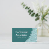 Carte de visite Abstrait, Turquoise (Debout devant)