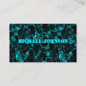 Carte De Visite Abstrait, turquoise, créatif (Devant)