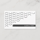 Carte De Visite Abstrait urbain noir et blanc masculin (Devant)