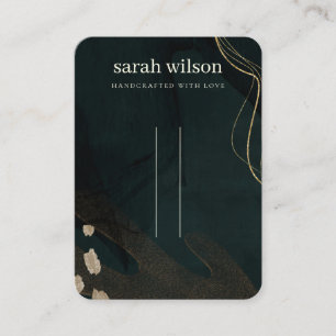 Carte De Visite Abstrait Vert Black Gold 3 Bracelet à cheveux Aff