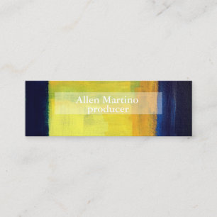 Carte de visite Abstrait vert jaune