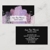 Carte De Visite *~* Abstraite Feminine Excitante Parties scintilla (Devant / Derrière)