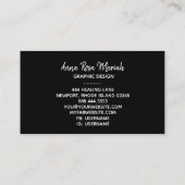 Carte De Visite *~* Abstraite Feminine Excitante Parties scintilla (Dos)