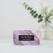 Carte De Visite *~* Abstraite Fille Chic Feminine Parties scintill (Debout devant)