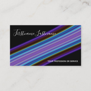 Carte De Visite Abstraite ligne colorée calligraphie