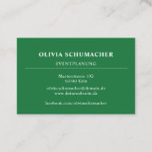 Carte de visite abstraite moderne (Dos)