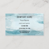 Carte de visite abstraite turquoise sarcelle (Dos)
