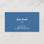 Carte De Visite Académie brésilienne Jiu-Jitsu Maître de ceinture  (Dos)