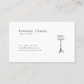 Carte De Visite Académie de musique (Dos)