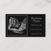 Carte De Visite Académie Noire Et Blanche (Devant)