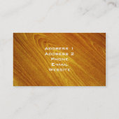 Carte De Visite Acajou (Dos)