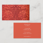 Carte De Visite Acanthe de William Morris pour la conception de (Devant / Derrière)