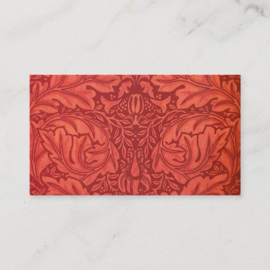 Carte De Visite Acanthe de William Morris pour la conception de (Devant)