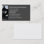 Carte De Visite Acards d'entreprise de services de messager (Devant / Derrière)