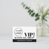 Carte De Visite Accéder à toutes les zones Conception du logo, car (Debout devant)