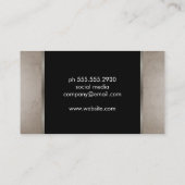 Carte De Visite Accent feuille / professionnel (Dos)