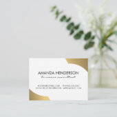 Carte De Visite Accent métal or (Debout devant)