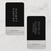 Carte De Visite Accent textuel élégant (Devant / Derrière)